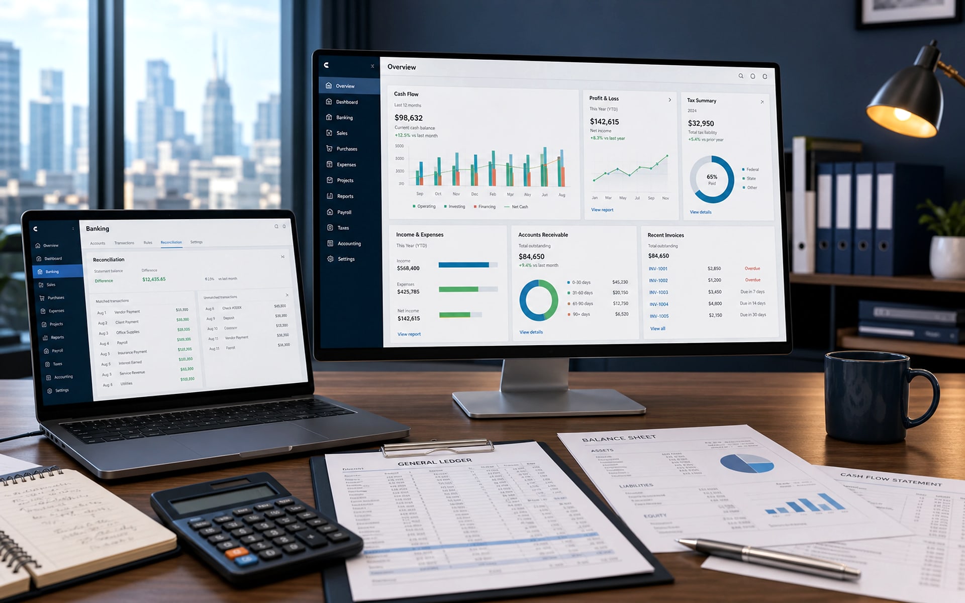 Accounting software product photo
