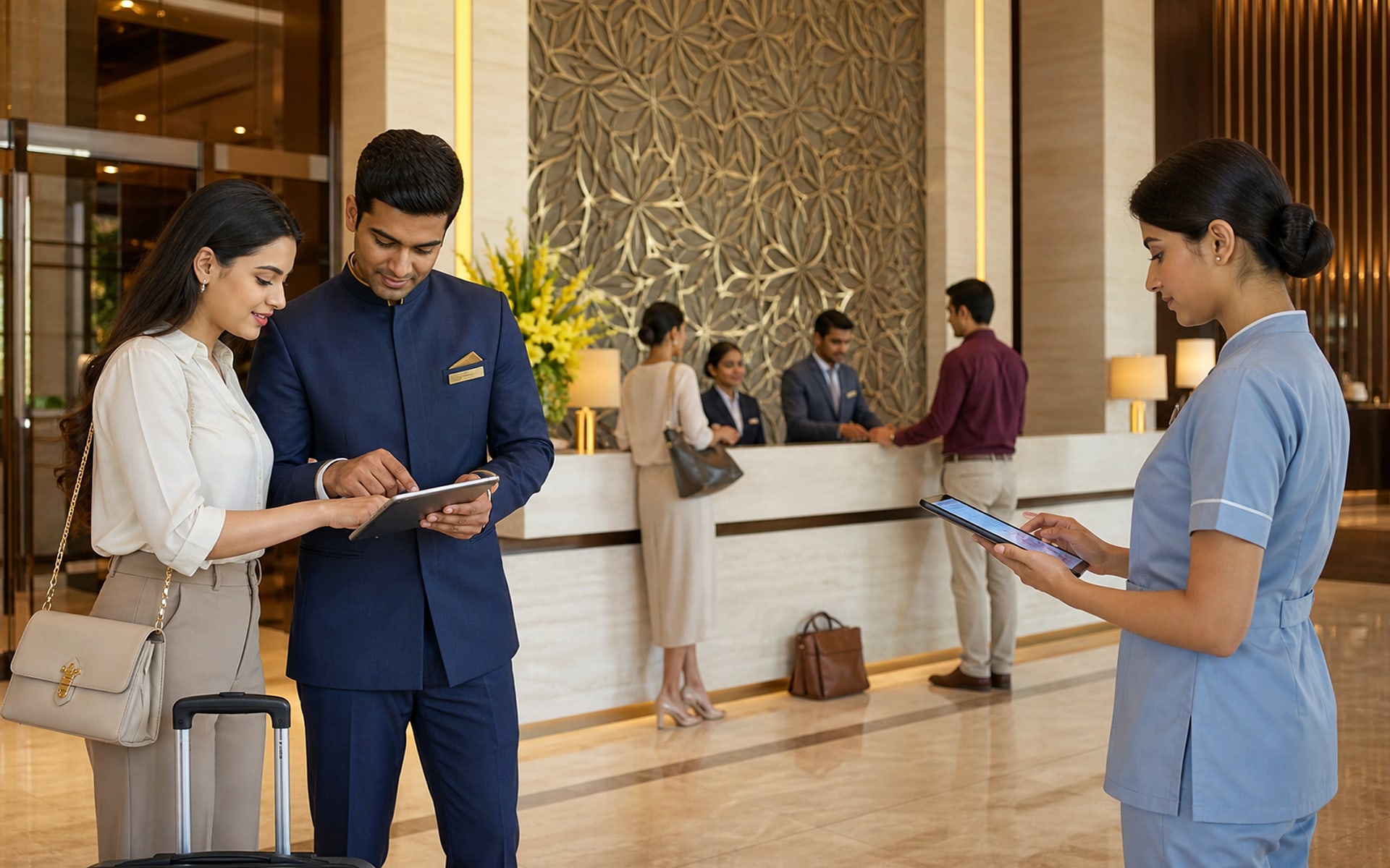 Hotel operations and reservation management environment