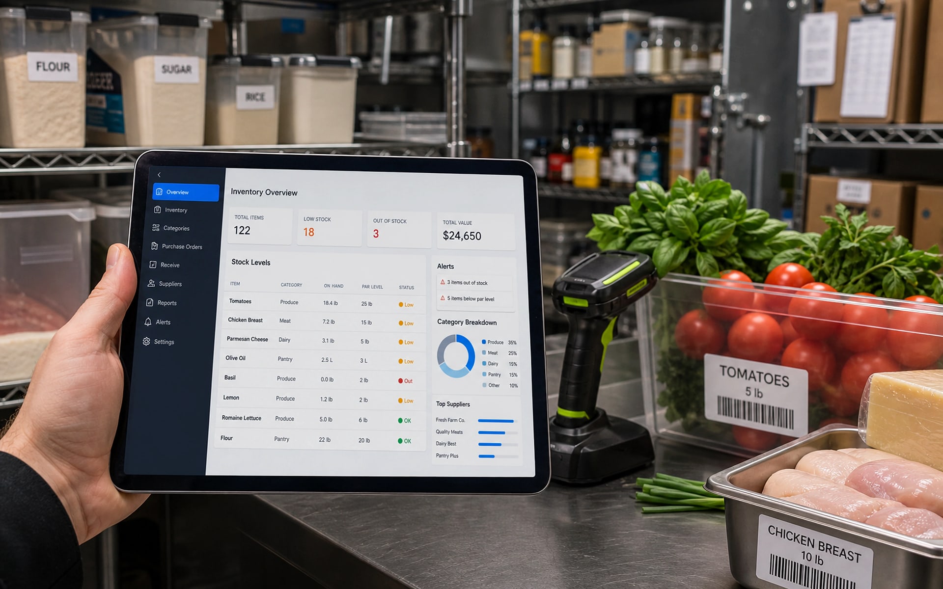 Restaurant inventory product photo